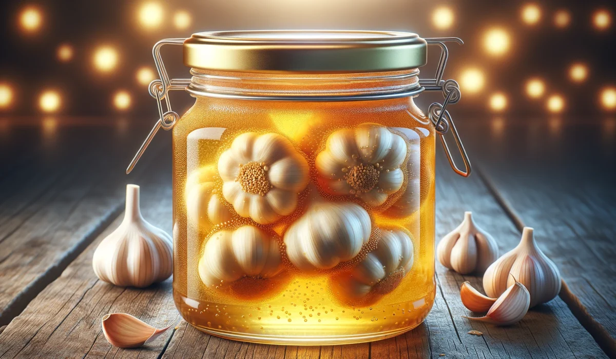 fermented garlic honey